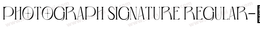 Photograph Signature Regular字体转换
